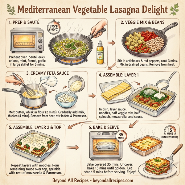 Mediterranean Vegetable Lasagna Delight instructions