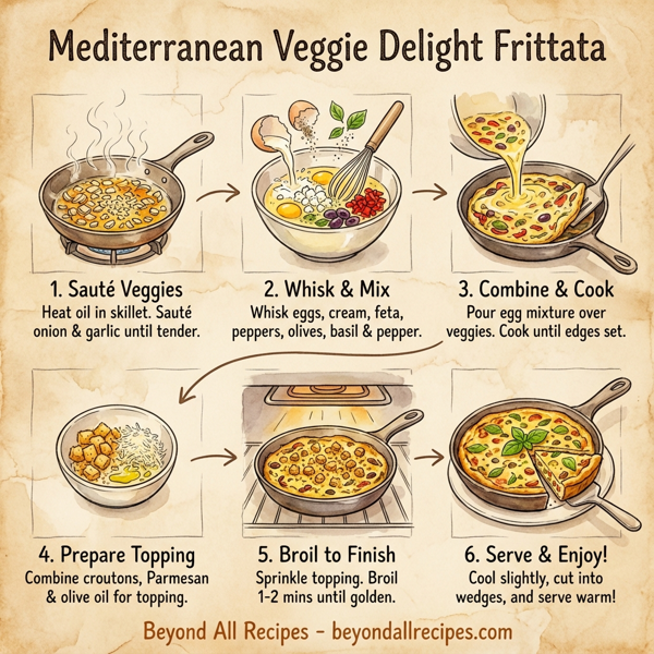 Mediterranean Veggie Delight Frittata instructions