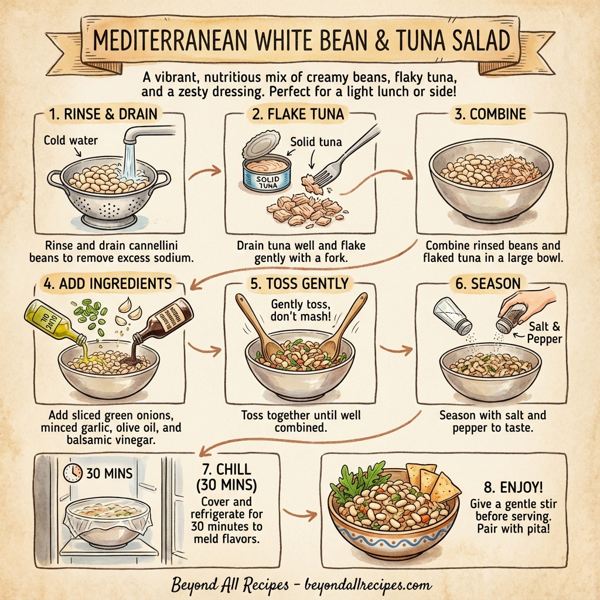 Mediterranean White Bean & Tuna Salad instructions