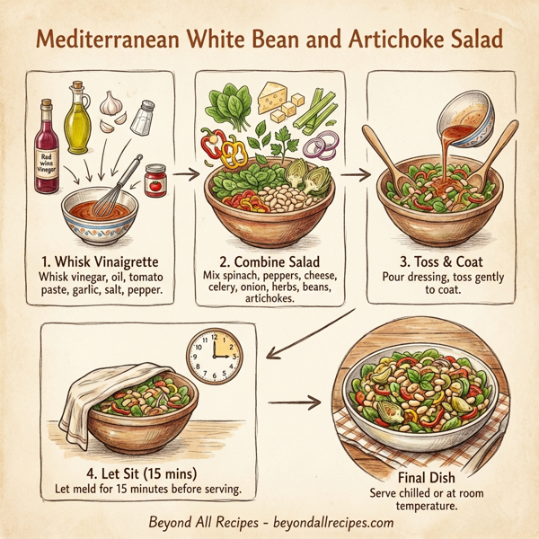 Mediterranean White Bean and Artichoke Salad instructions