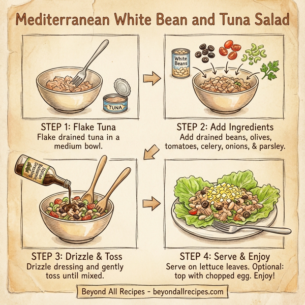 Mediterranean White Bean and Tuna Salad instructions