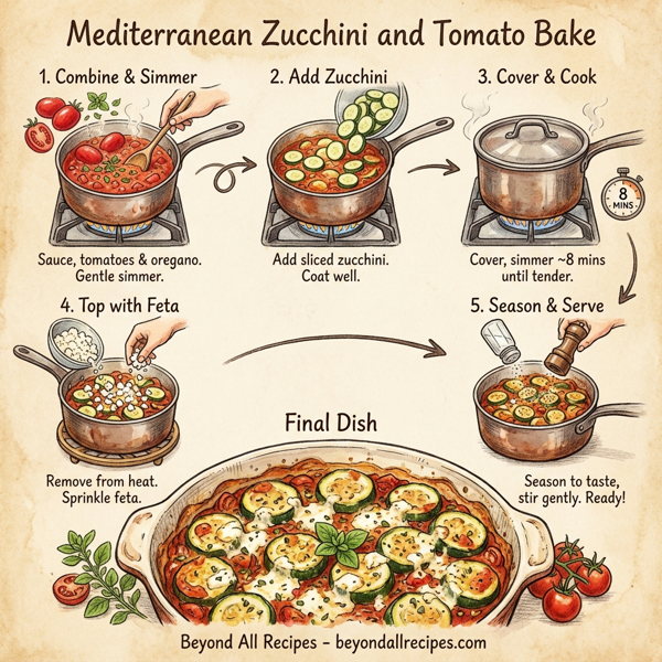 Mediterranean Zucchini and Tomato Bake instructions