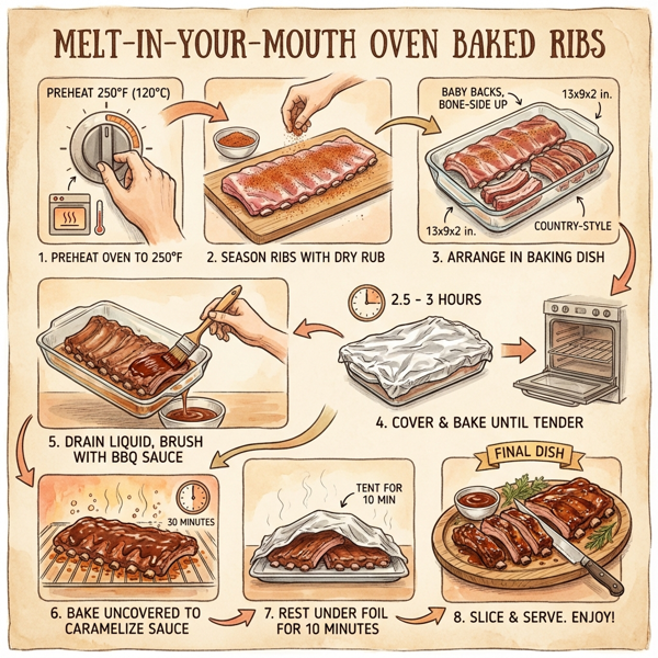 Melt-In-Your-Mouth Oven Baked Ribs instructions