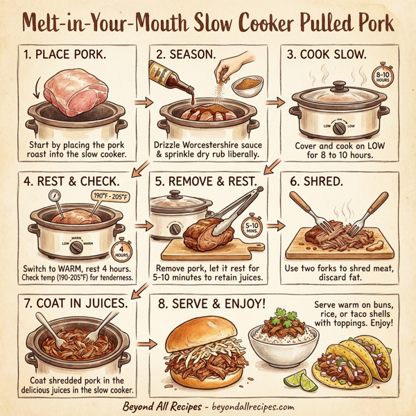 Melt-in-Your-Mouth Slow Cooker Pulled Pork instructions