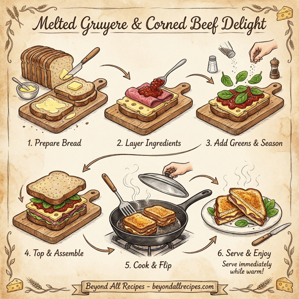 Melted Gruyere & Corned Beef Delight instructions