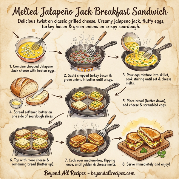 Melted Jalapeno Jack Breakfast Sandwich instructions