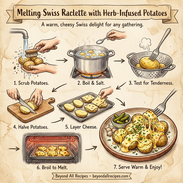 Melting Swiss Raclette with Herb-Infused Potatoes instructions