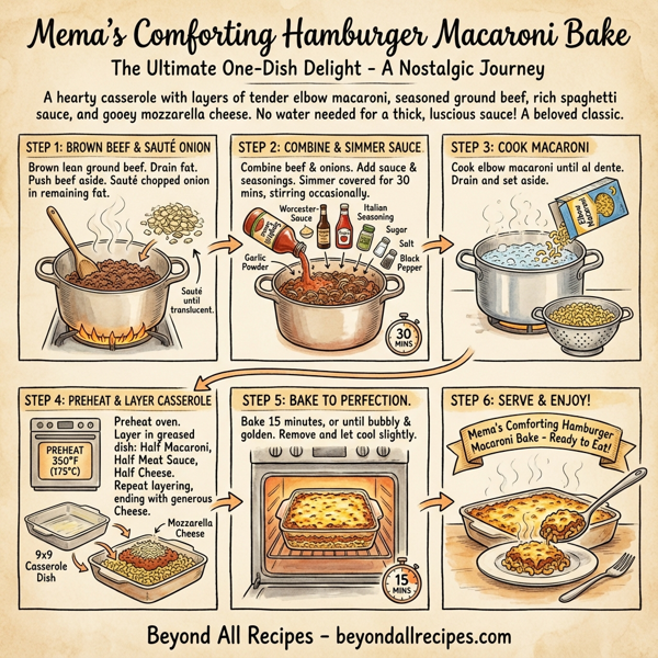 Mema's Comforting Hamburger Macaroni Bake instructions