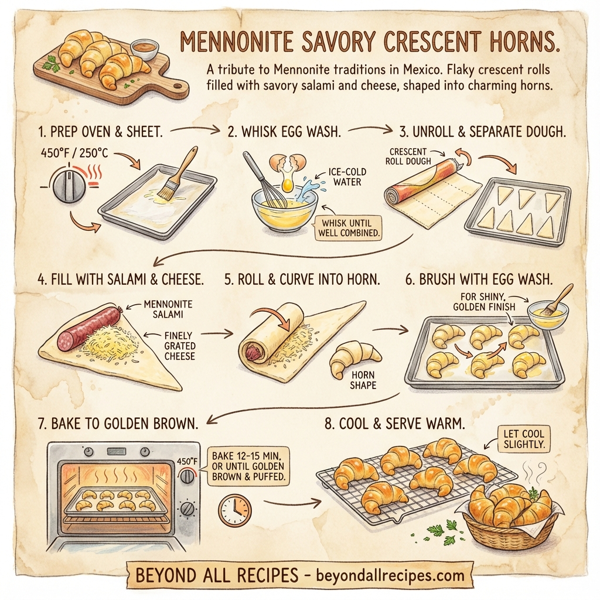 Mennonite Savory Crescent Horns instructions