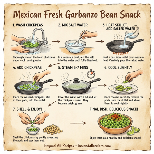 Mexican Fresh Garbanzo Bean Snack instructions