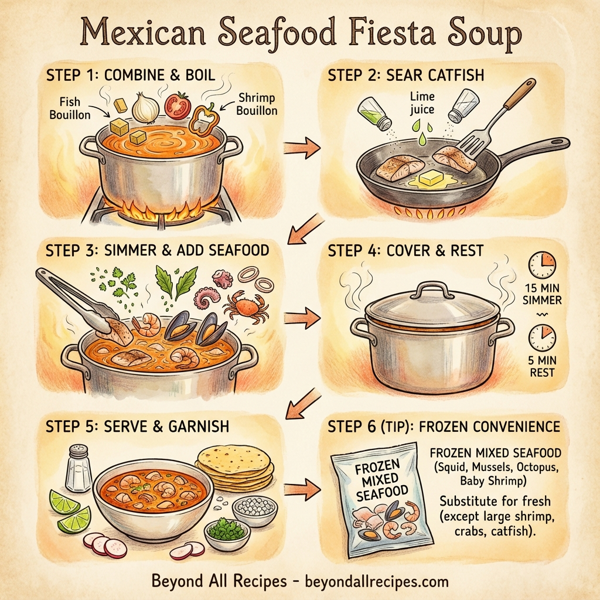 Mexican Seafood Fiesta Soup instructions