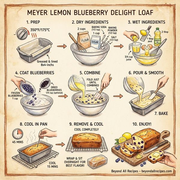 Meyer Lemon Blueberry Delight Loaf instructions