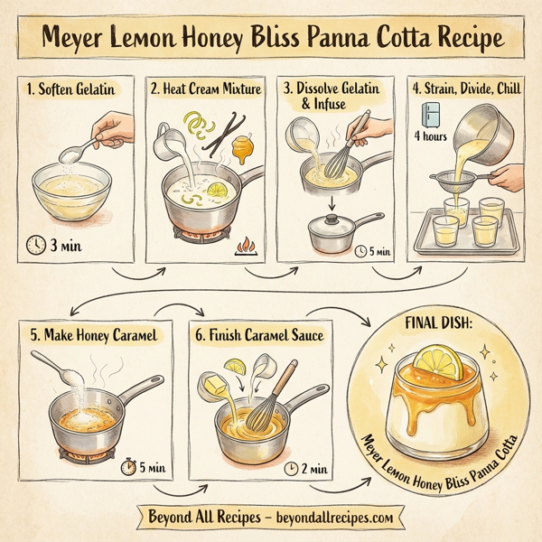 Meyer Lemon Honey Bliss Panna Cotta instructions
