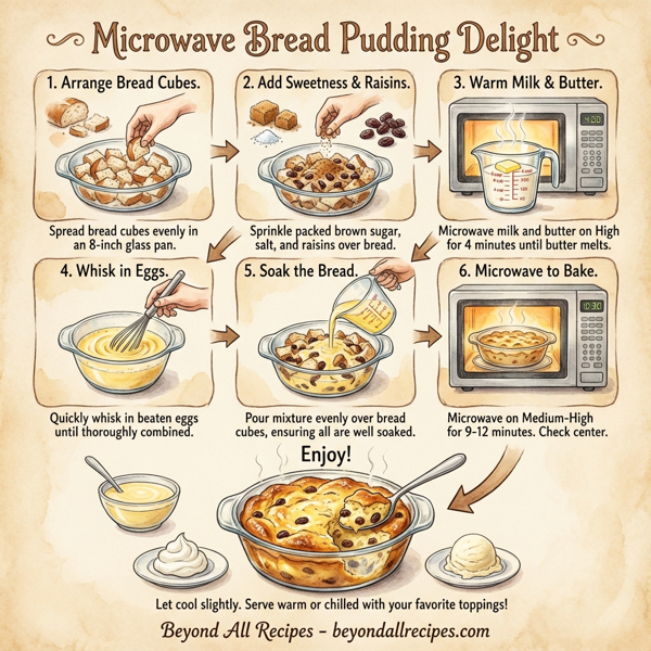 Microwave Bread Pudding Delight instructions