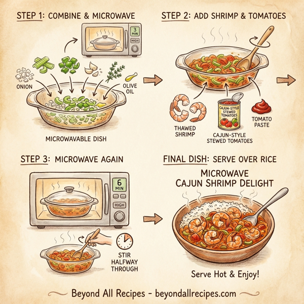 Microwave Cajun Shrimp Delight instructions