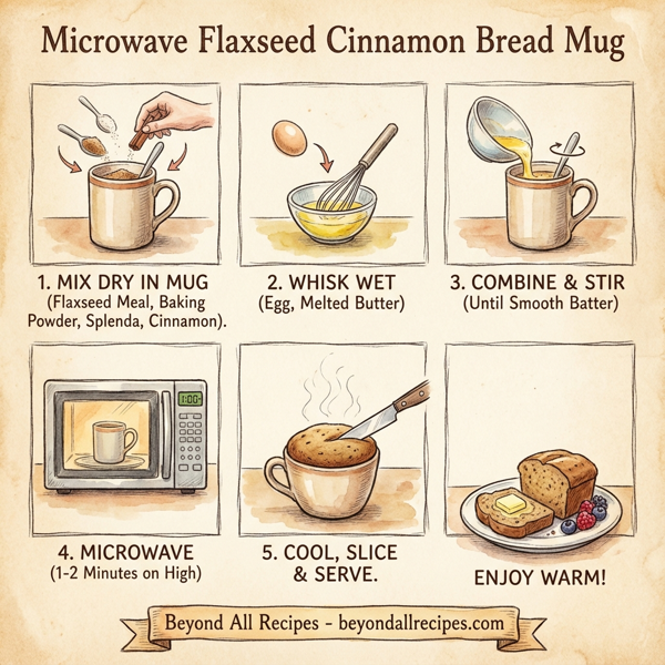 Microwave Flaxseed Cinnamon Bread Mug instructions