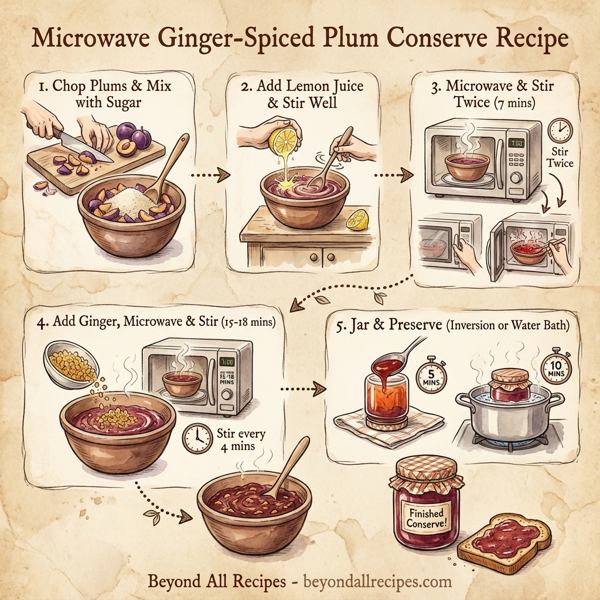 Microwave Ginger-Spiced Plum Conserve instructions