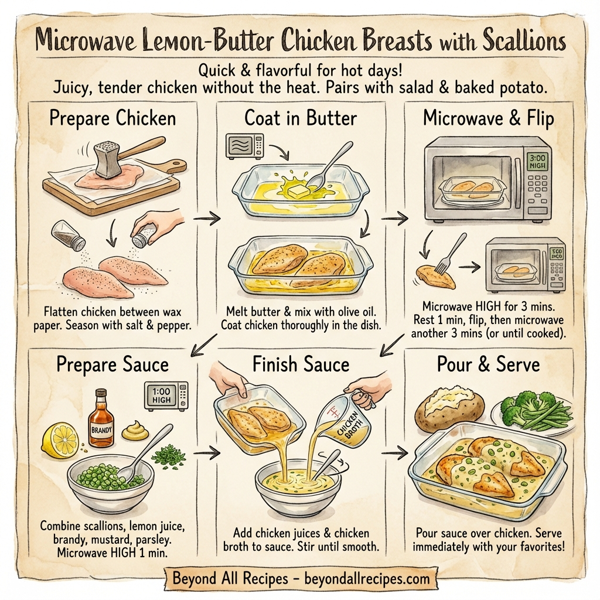 Microwave Lemon-Butter Chicken Breasts with Scallions instructions