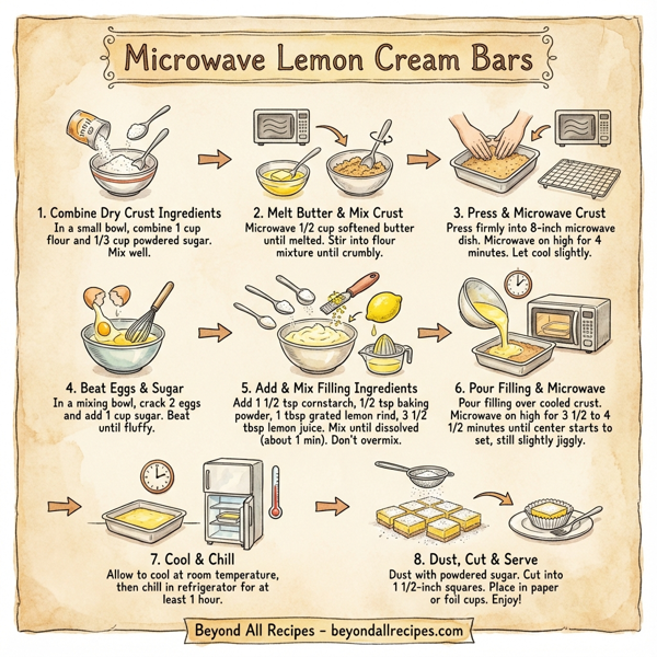 Microwave Lemon Cream Bars instructions