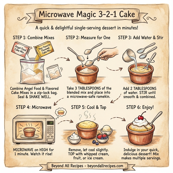 Microwave Magic 3-2-1 Cake instructions