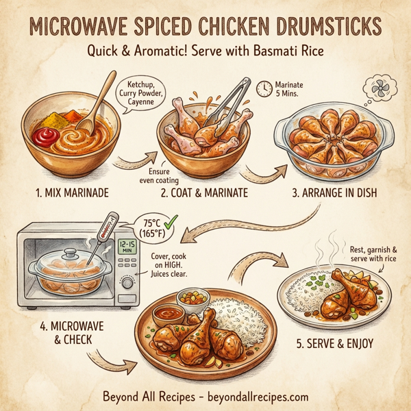 Microwave Spiced Chicken Drumsticks instructions