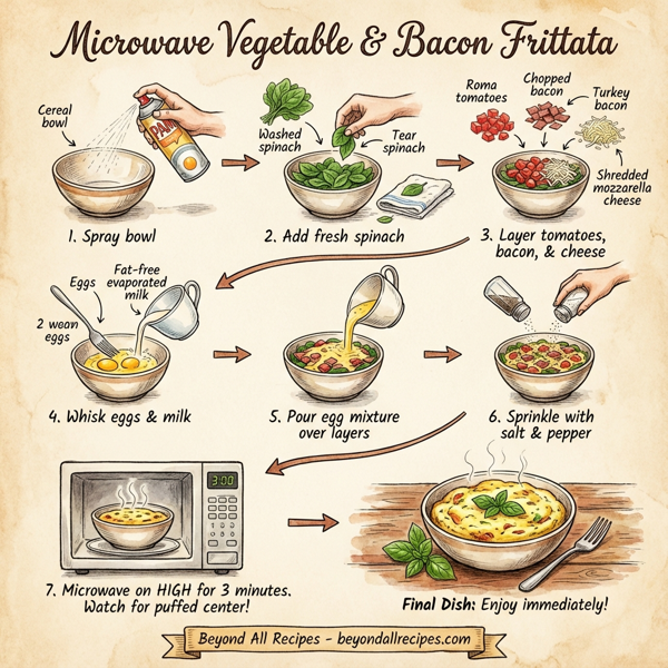 Microwave Vegetable & Bacon Frittata instructions