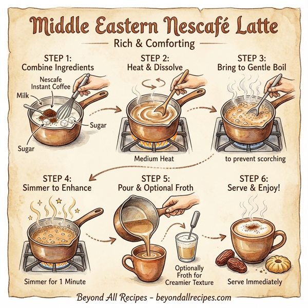 Middle Eastern Nescafe Latte instructions