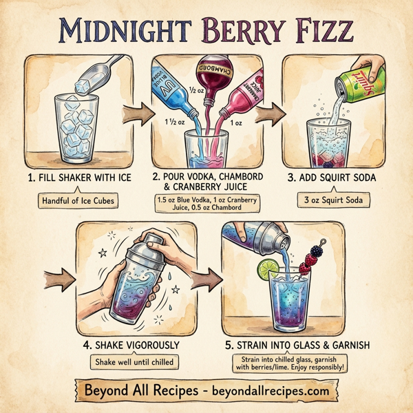 Midnight Berry Fizz instructions