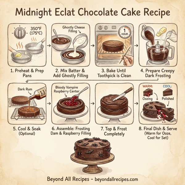 Midnight Eclat Chocolate Cake instructions