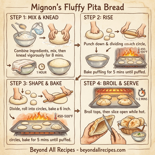 Mignon's Fluffy Pita Bread instructions