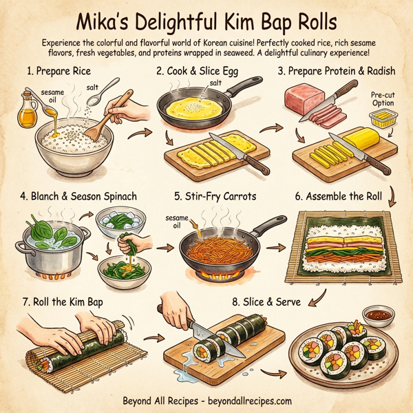 Mika's Delightful Kim Bap Rolls instructions