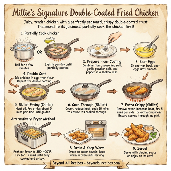 Millie's Signature Double-Coated Fried Chicken instructions