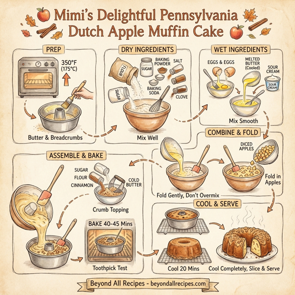 Mimi's Delightful Pennsylvania Dutch Apple Muffin Cake instructions