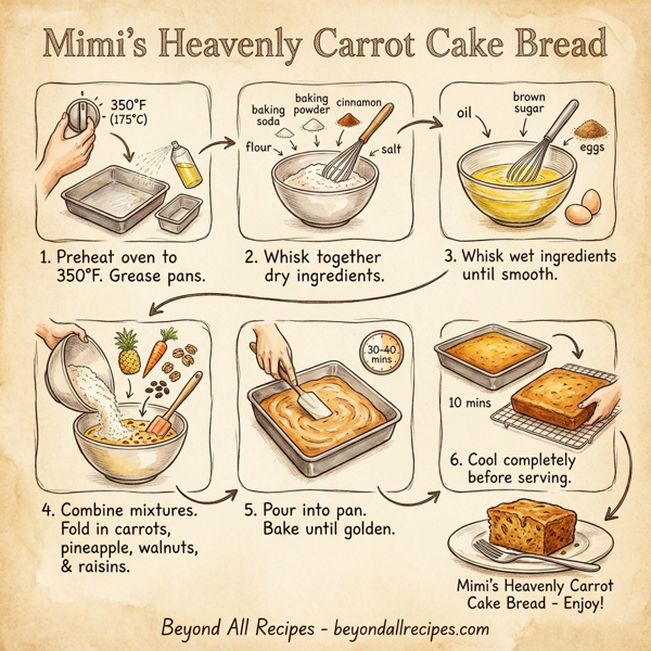 Mimi's Heavenly Carrot Cake Bread instructions