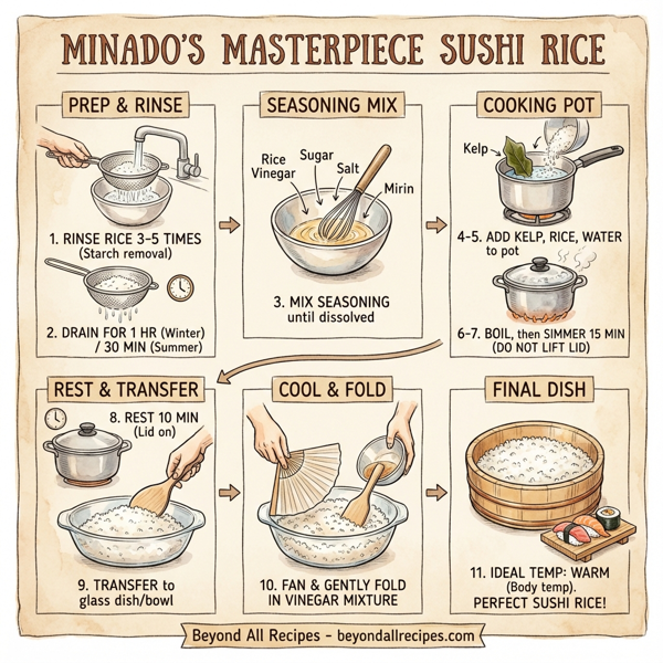 Minado's Masterpiece Sushi Rice instructions