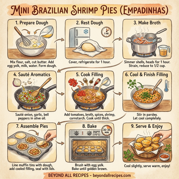 Mini Brazilian Shrimp Pies instructions