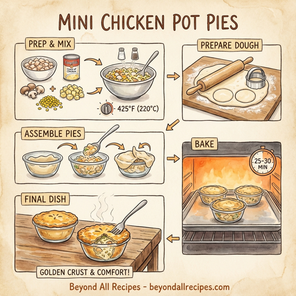 Mini Chicken Pot Pies instructions