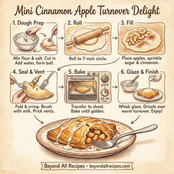 Mini Cinnamon Apple Turnover Delight instructions