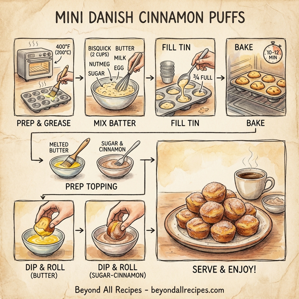 Mini Danish Cinnamon Puffs instructions