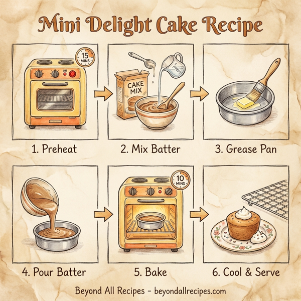Mini Delight Cake instructions