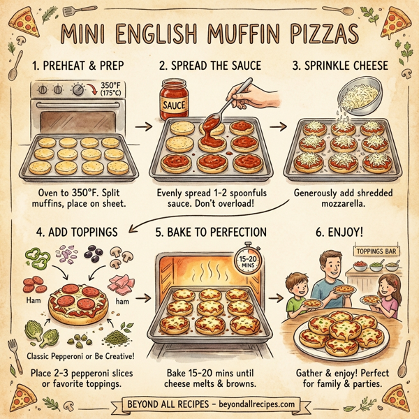 Mini English Muffin Pizzas instructions