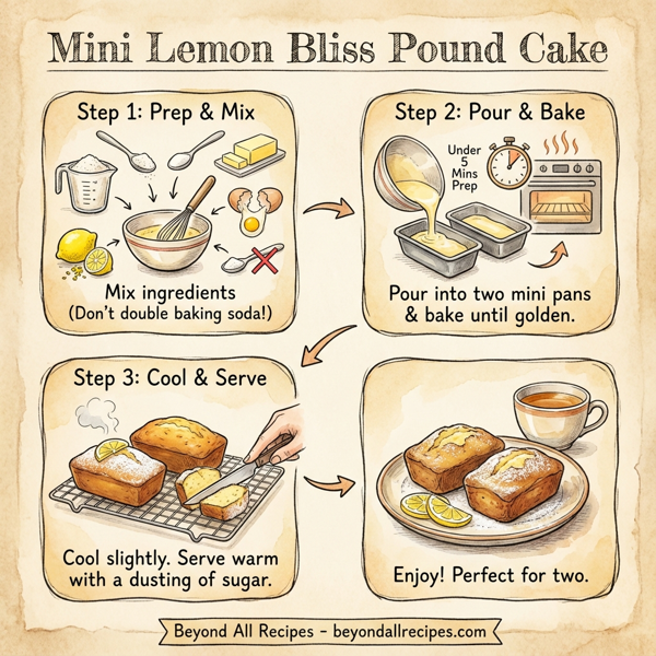 Mini Lemon Bliss Pound Cake instructions