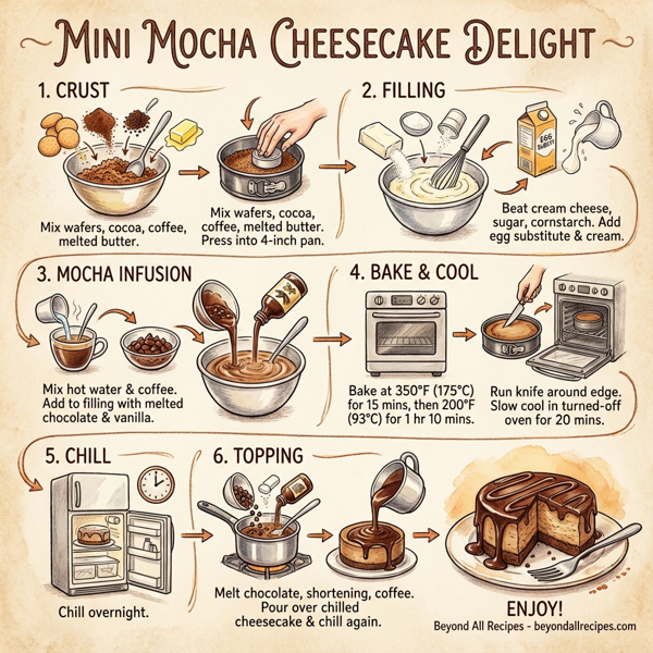 Mini Mocha Cheesecake Delight instructions