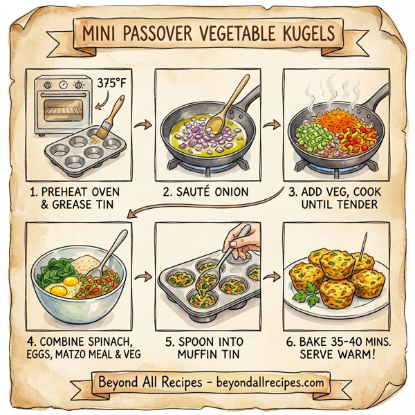 Mini Passover Vegetable Kugels instructions