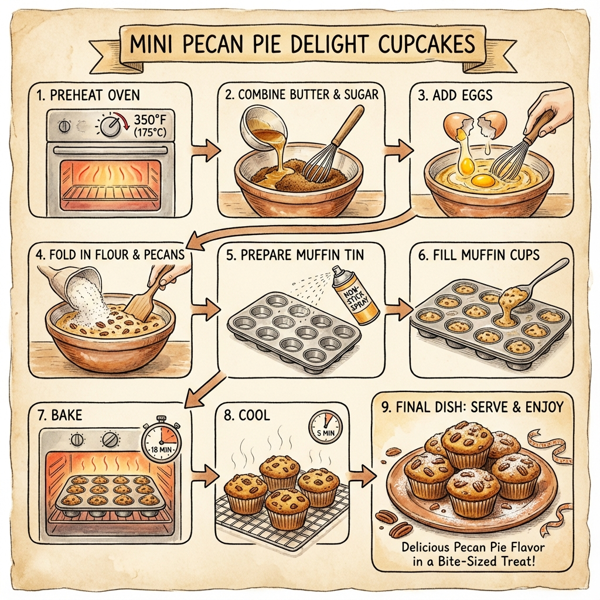 Mini Pecan Pie Delight Cupcakes instructions