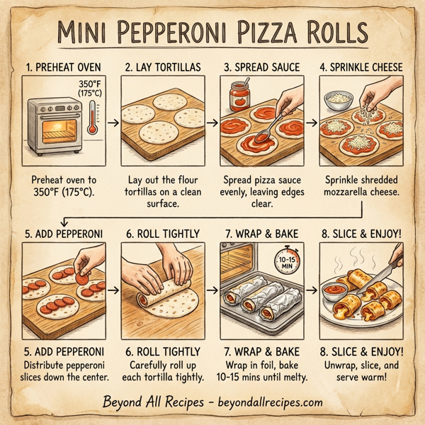 Mini Pepperoni Pizza Rolls instructions