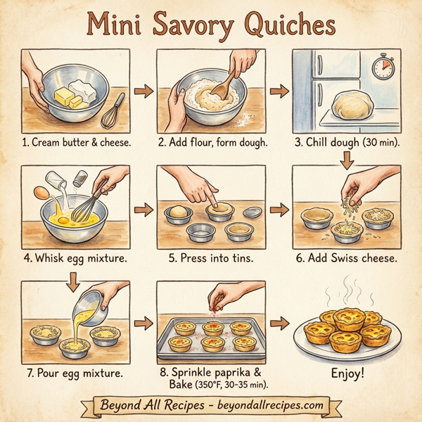 Mini Savory Quiches instructions