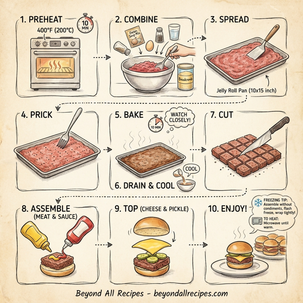 Mini Sliders Inspired by White Castle instructions