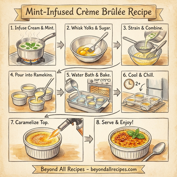 Mint-Infused Crème Brûlée instructions
