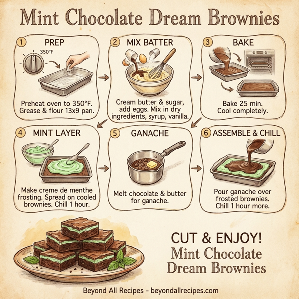 Mint Chocolate Dream Brownies instructions